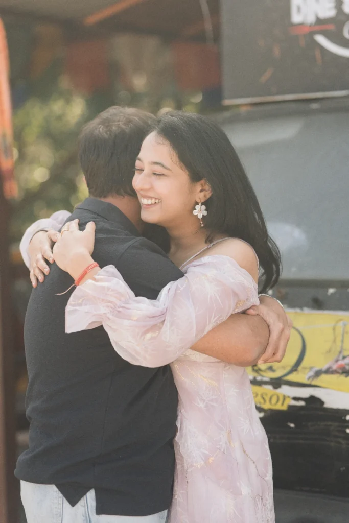 Professional Pre Wedding Photographer in Dehradun documenting genuine emotions during a romantic pre wedding photoshoot.