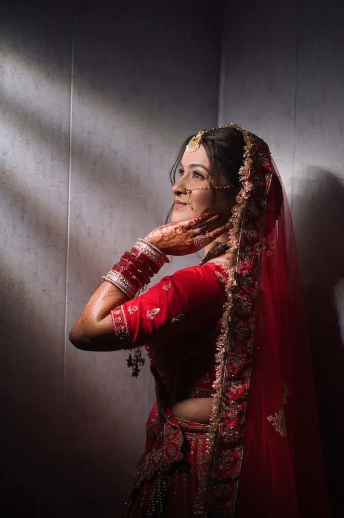 Elegant bridal portrait showcasing premium wedding photography packages in Dehradun