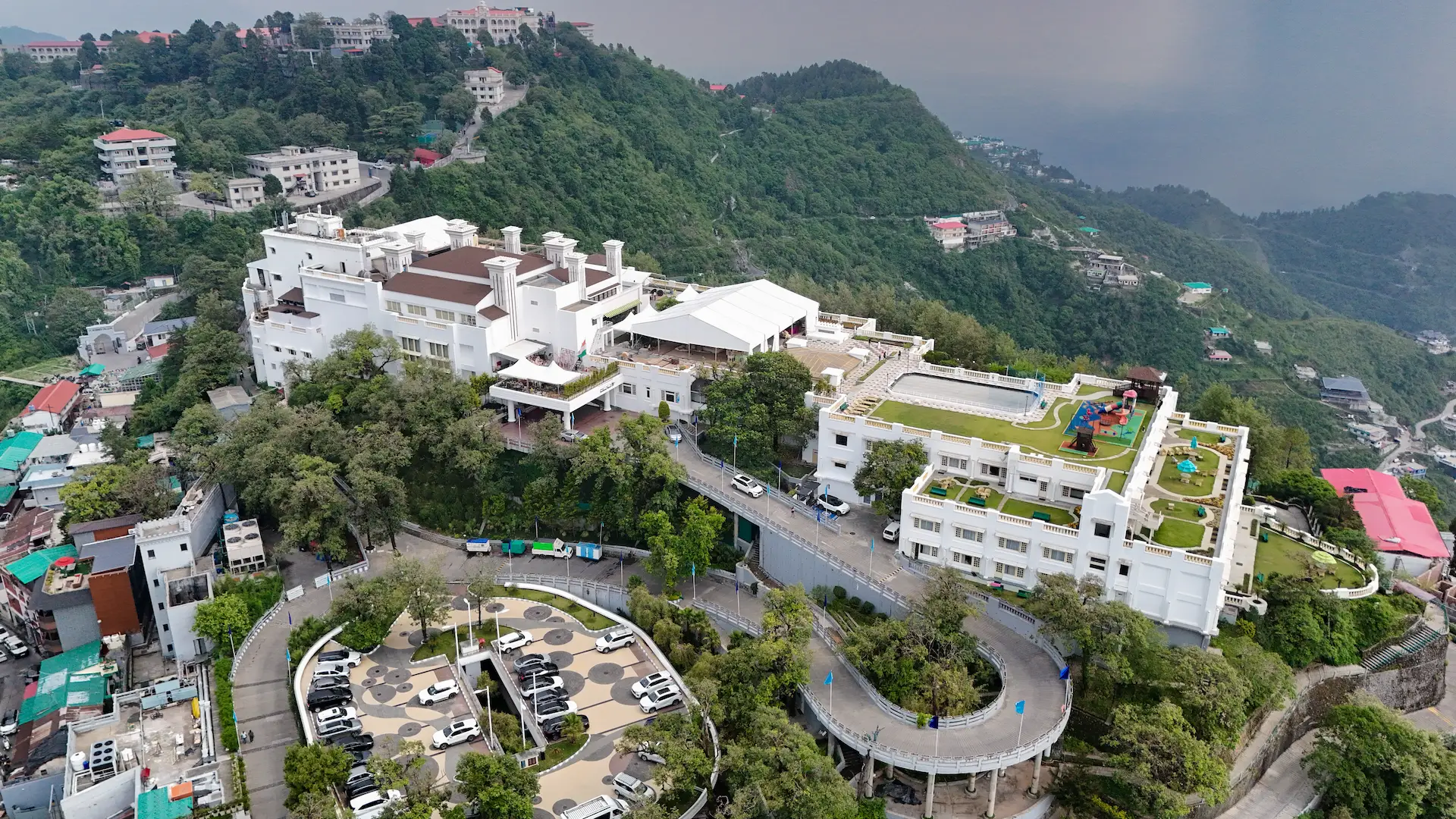 Drone aerial photography in Mussoorie
