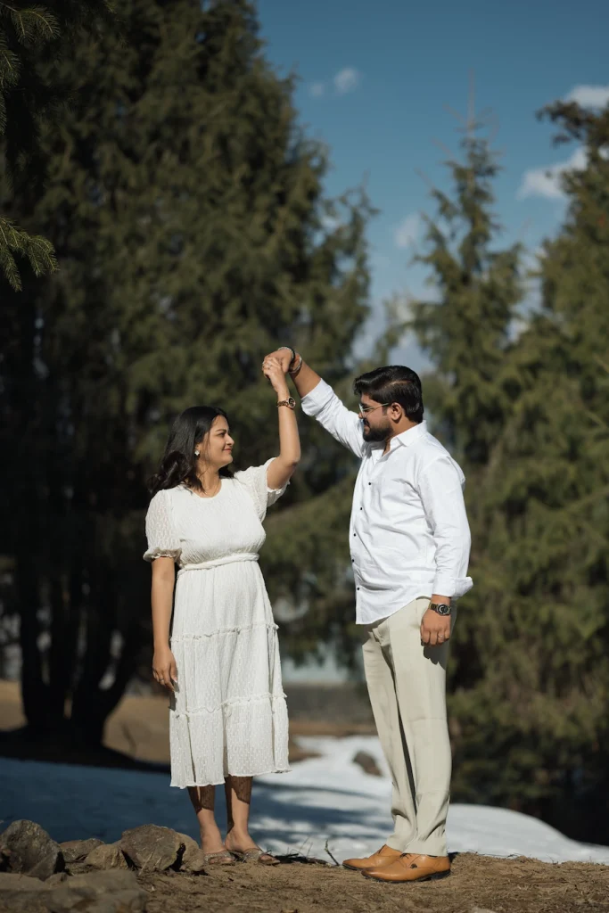 Winter Pre-Wedding Shoot in Uttarakhand