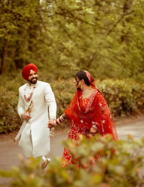 Traditional Wedding Couple Walk Uttarakhand