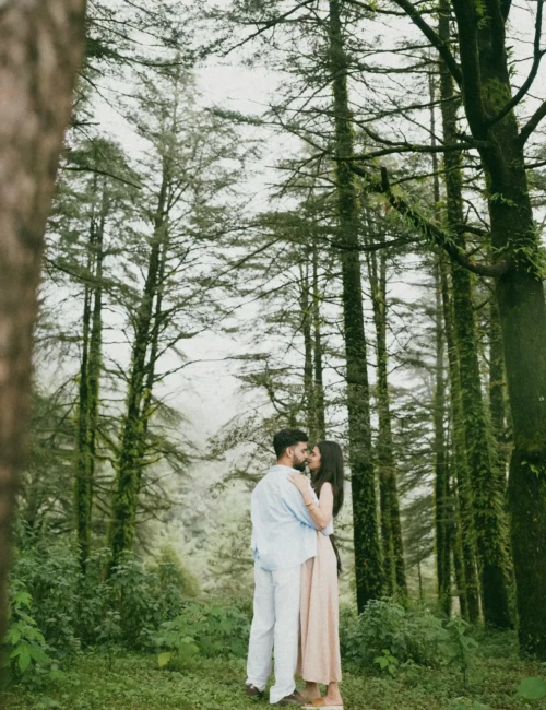 Pine Forest Romantic Couple Shoot Uttarakhand