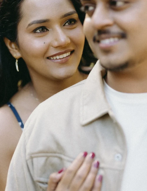 Natural Light Couple Portrait Mussoorie Hills