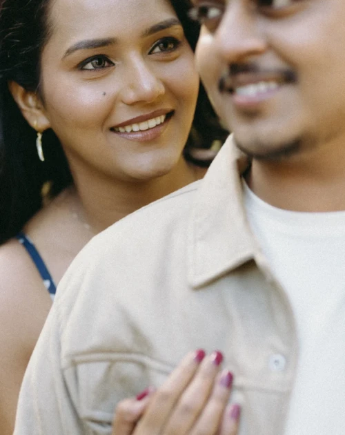 Natural Light Couple Portrait Mussoorie Hills