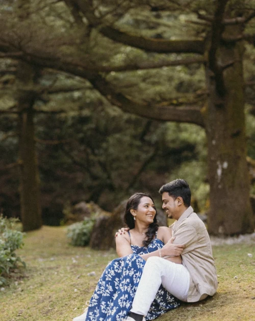 Love Story Couple Shoot Uttarakhand Forest