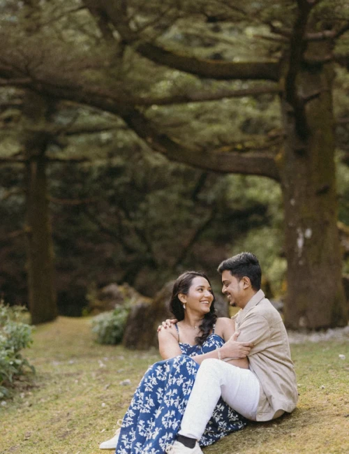 Love Story Couple Shoot Uttarakhand Forest